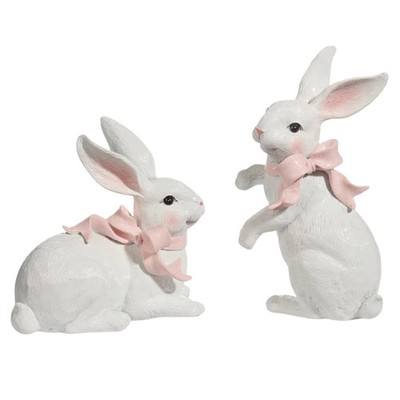 RAZ Imports Bunnies and Bows Figurine Set 4611052