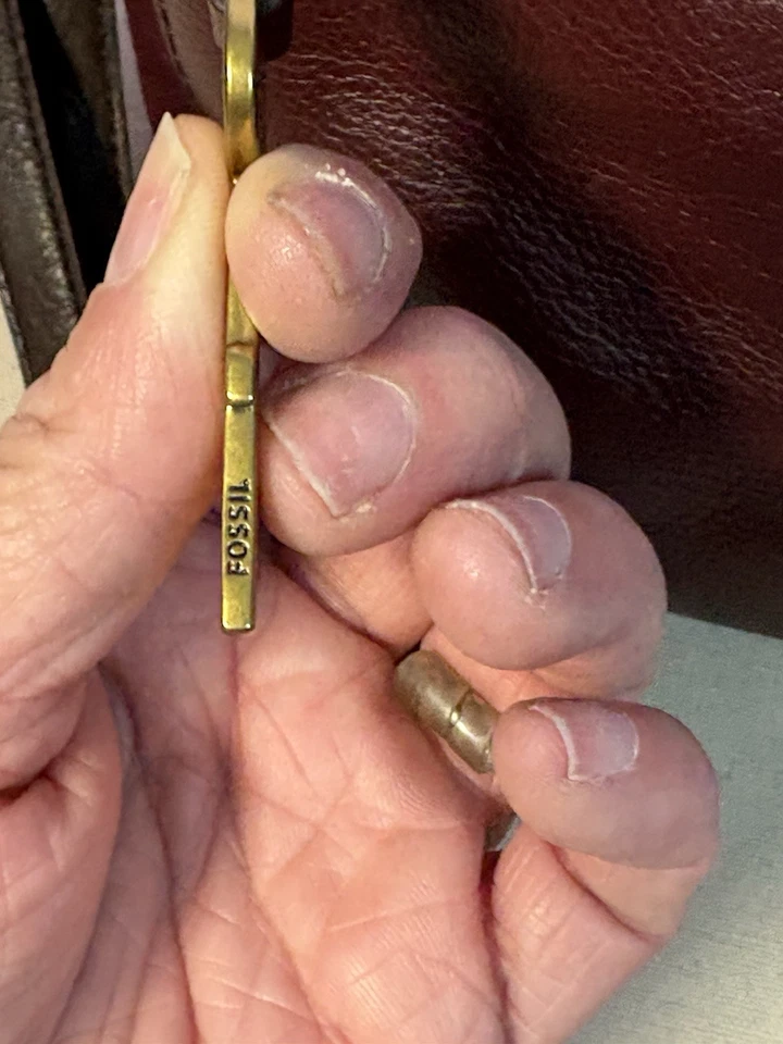 Bolso Bandolera de Cuero Fossil Rachel Hombro Borgoña Higo Guijarro Foto 3 de 4