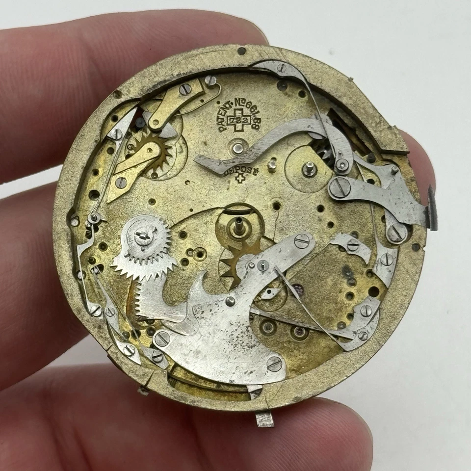 Reloj De Bolsillo Lemania Alfred Lugrin Con Repetidor De Minutos Patente 782 - Imagen 2 de 4