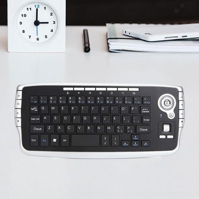 Wilreless Keyboard 78Keys Slim Multi Media Keys Trackball für Laptop PC