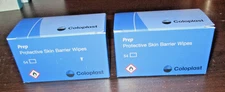 2 Boxes Of 54 Coloplast 2041 Prep Protective Skin Barrier Wipes  Exp 2026-08-31