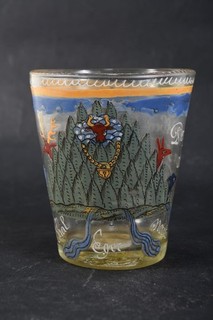 O80X64 Ox Head Tumbler Glass 17th Century