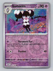 Gothorita 042/086 Scarlet & Violet: White Flare Reverse Holo Common