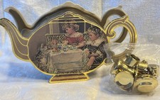Vintage 1988 B. Shackman  Co. NY-Mini Tea Set Container W/cups Sealed