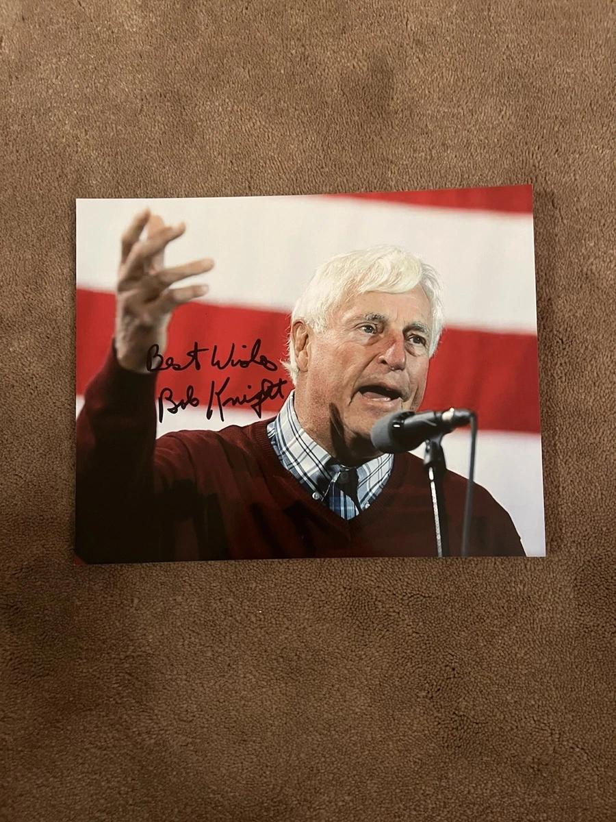 Bob Knight Autograph In Ncaa Basketball Autographed Items for sale