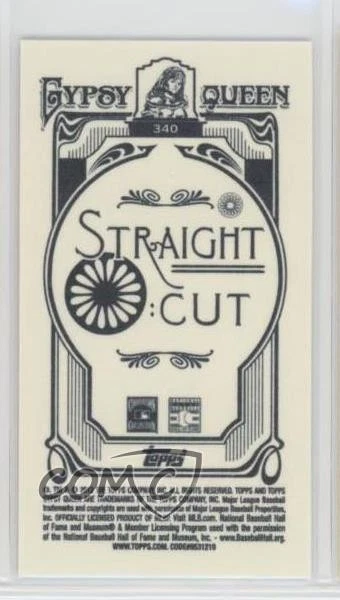 2012 Topps Gypsy Queen Mini Straight Cut Duke Snider #340 HOF - Image 2 of 2