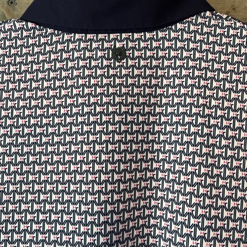 Grayson Performance Polo Men's Size XL Golf Shirt Navy Pink Embroidered Elephant - Picture 7 of 9