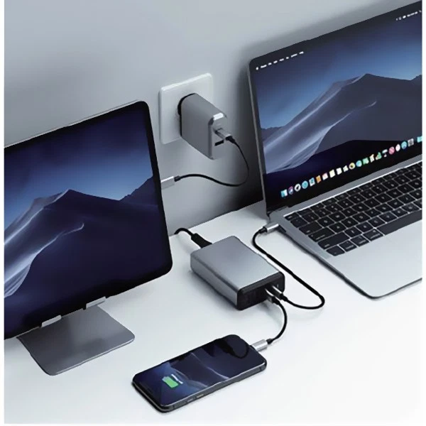 Universal Compatibility White 5A PD 150W 5Ft USB C to USB C Fast Charging Cable - Image 4 of 4