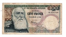 CONGO BELGIAN BELGIUM RWANDA-URUNDI Billet 50 FRANCS 01/06/1956 P33a