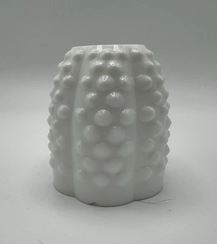 Fenton Vintage Fairy Lamp/Light Milk Glass Hobnail Top Dome Only