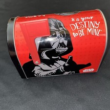 Star Wars Darth Vader Valentine's Day Tin Mailbox with Flag 