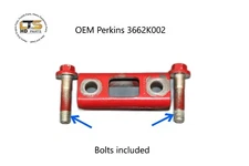 OEM Perkins Injector Hold Down 3662K002 with Bolts Fits Cat 3056