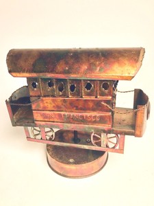Music-Box-I-Left-My-Heart-In-San-Francisco-Streetcar-Cable-Metal-Brass-Copper-7-034