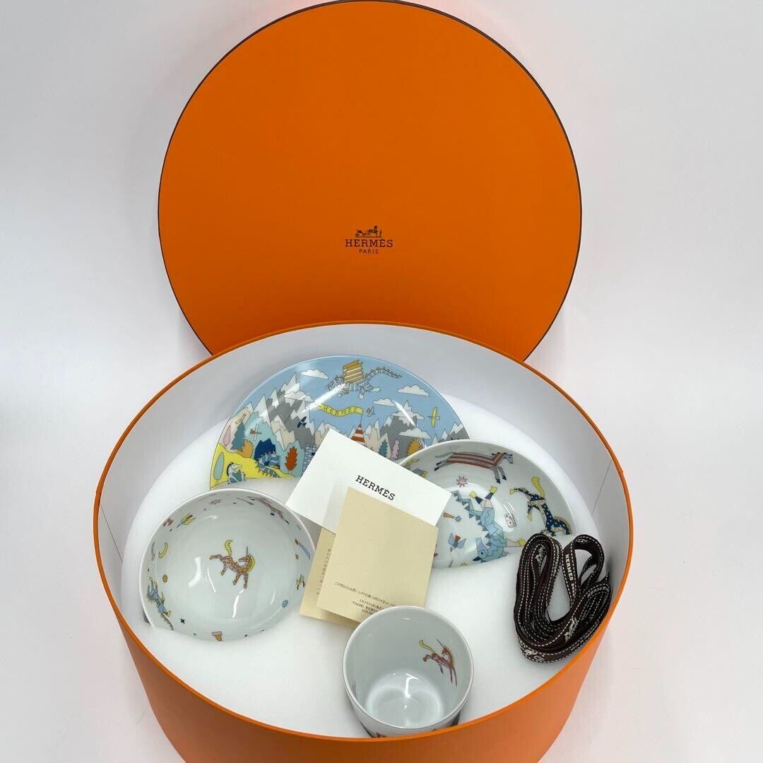 Hermes Kids plate set EPOPEE | eBay Hermes Kids plate set EPOPEE | eBay