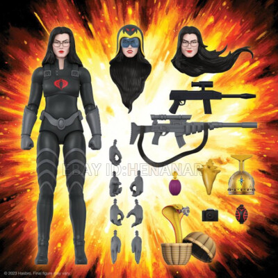 SUPER7 1/12 The Baroness Black Suit Action Figure Model Collectible