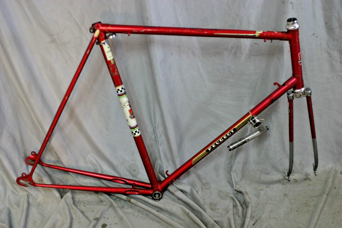 1975 Peugot Touring Road Bike Frame 64cm XXX-Large Lugged Steel