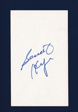 Benoit Hogue signed hockey index card