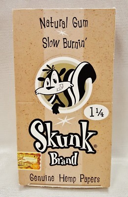 Box of 25 Skunk Brand Genuine 1 1/4 Gummed 50 Per Pack With Free Shipping
