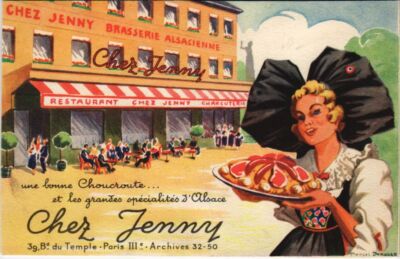 Old postcard Paris 3rd - Chez Jenny (56787)