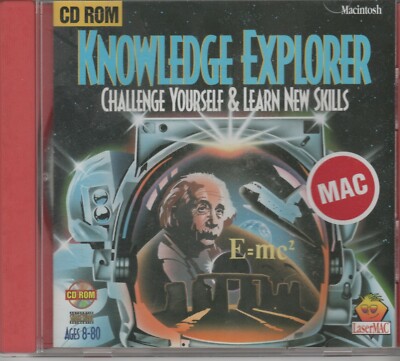 ITHistory (1995) APPLE Software: KNOWLEDGE EXPLORER (Lasersoft) CD No Man Q