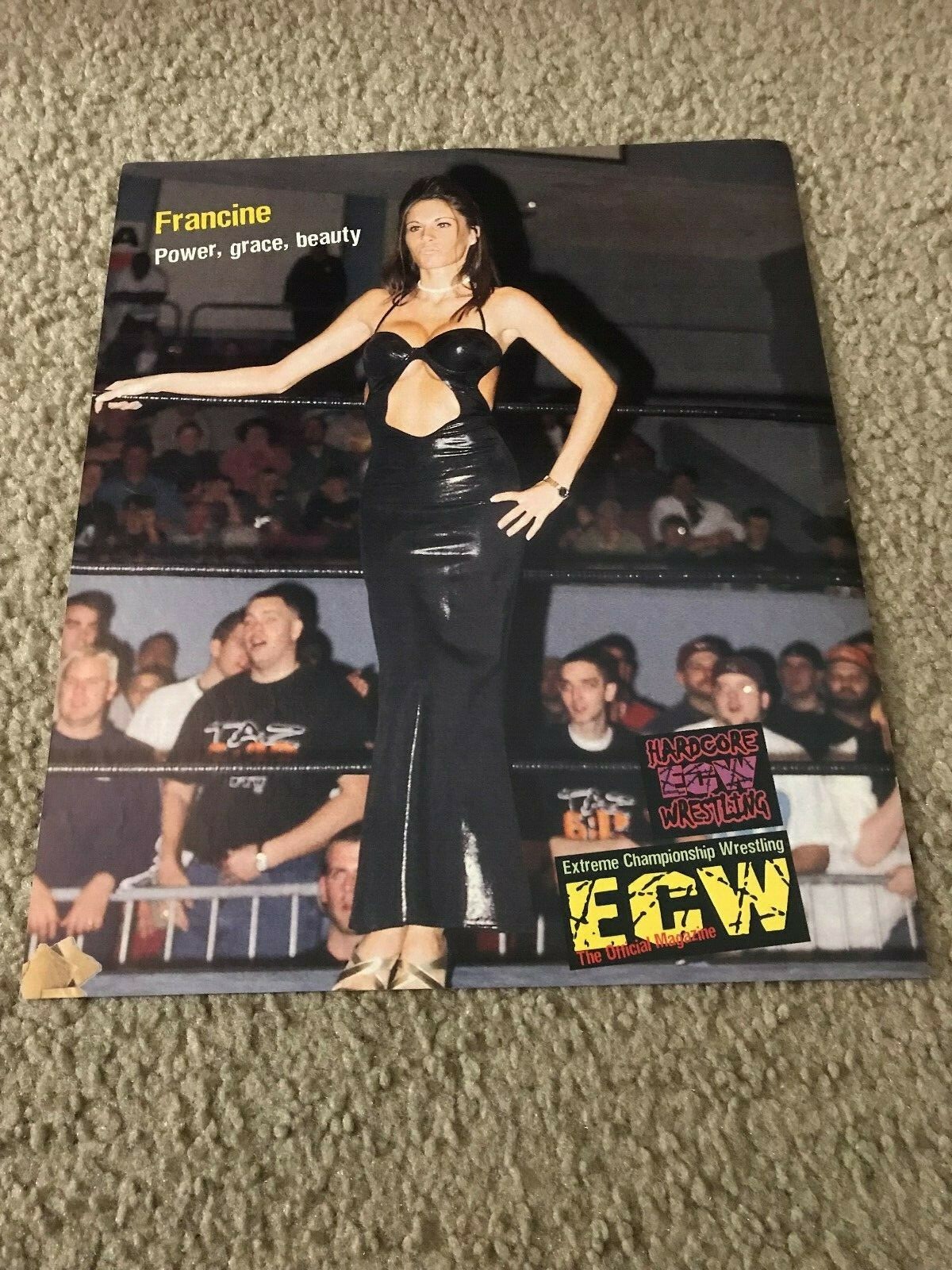 Vintage FRANCINE ECW Wrestling Pinup Photo 1990s EXTREME HARDCORE DIVA vintage-francine-ecw-wrestling-pinup-photo-1990s-extreme-hardcore-diva