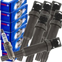6X Bosch 0221504470 ZüNdspule + ZüNdkerzen FüR BMW 5Er 6Er 7Er X1 X3 X5 X6