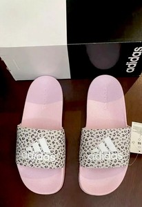 adidas slides leopard