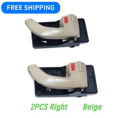 2x Beige Inside Door Handle Right Side Fits 2005-2009 Hyundai Tucson 82620-2E000