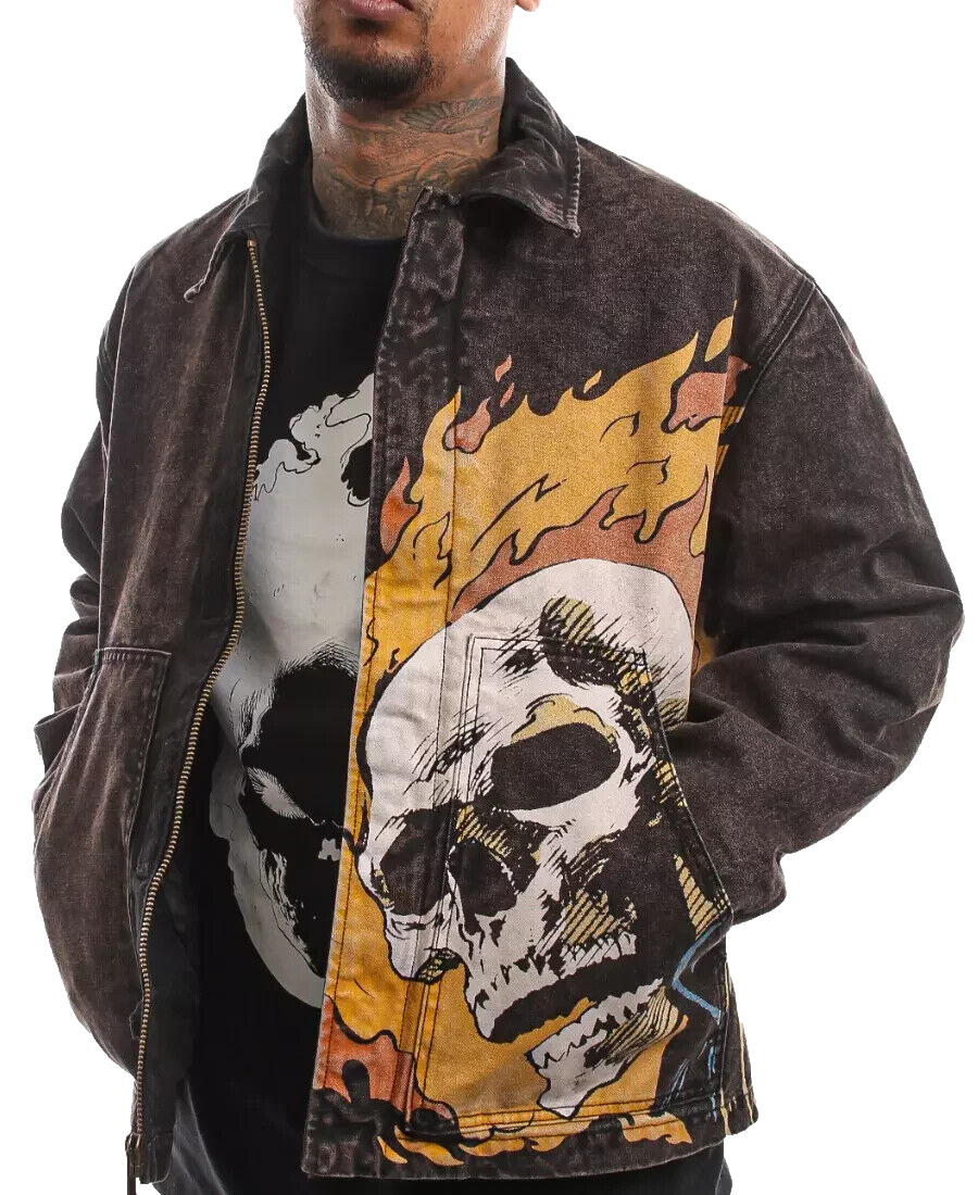 HUF GHOST RIDER ジャケット M HUF Ghost Rider Work Jacket – Dolls Kill