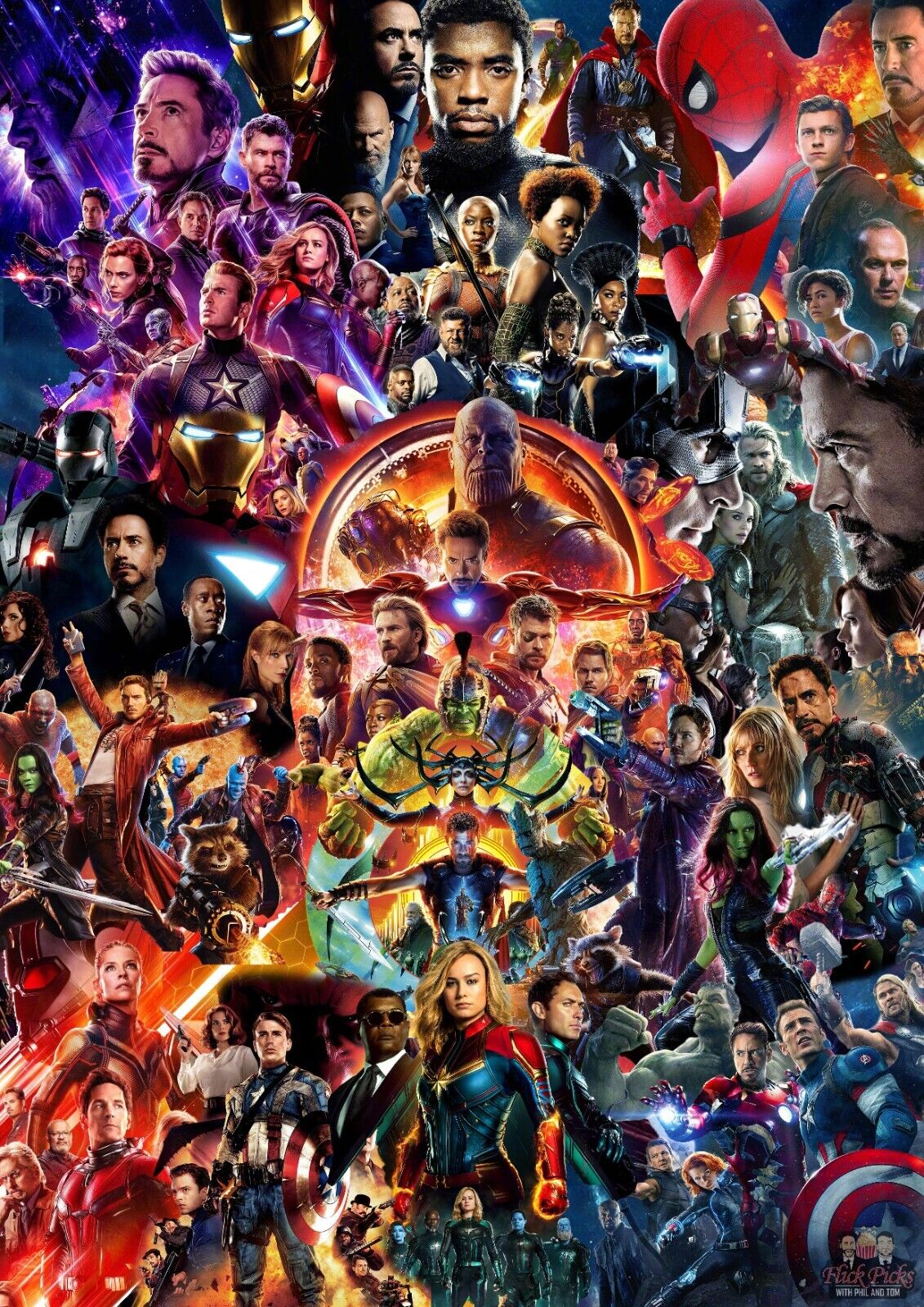 Marvel MCU Avengers Movie Collage Poster Art | eBay