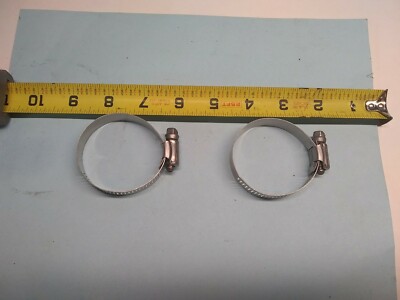 (2)#28 All Stainless Steel Hose Clamp(incl screw) 1-5/16'' TO 2-1/4''  MARINE  