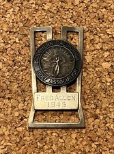 Vintage 1945 Fred Allen Southern California Golf Association Money Clip