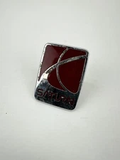 1991-2022 Saturn SL Fender Emblem Badge Logo Chrome And Red Used OEM 21049052