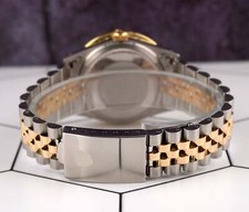 Rolex Men's Datejust 36mm YG & Steel ICED 2.25ct Diamonds Silver Dial Watch 5