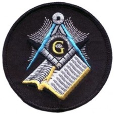 MASON MASONIC EMBROIDERED BIBLE PATCH