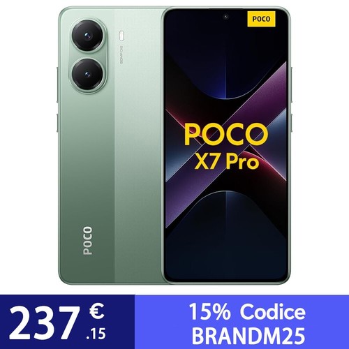 Xiaomi POCO X7 Pro 5G Smartphone 8GB 256GB 6.67" AMOLED 120Hz 6000mAh 90W NFC - Foto 8 di 16