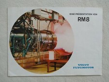 Original VOLVO RM8 Strahltriebwerk Sales Brochure Prospekt 1971