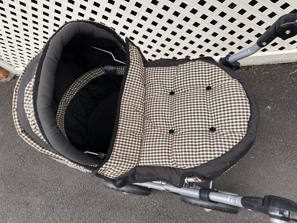 Cochecito de juguete Silver Cross Dolls Ranger - Muñeca cochecito para niños negro/marrón Foto 2 de 4