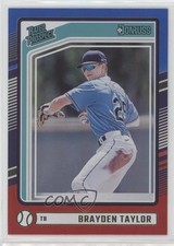 2024 Panini Donruss Rated Prospects Red & Blue Brayden Taylor #171 11gl