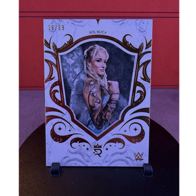 Topps 2025 WWE NXT Sol Ruca Serial Numbered 36/99 Trading Card #063