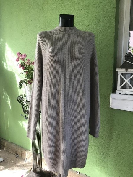 Women DRYKORN Dress Beige Wool 40 / L / 48