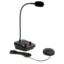 High Clear Dual Way Window Intercom System Bank Counter Interphone Loudspeaker