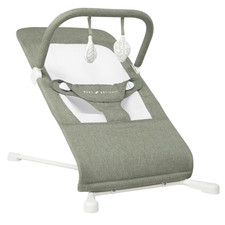 Highland Baby Bouncer  Infant  0   6 Months  3-Position Recline  Sage Tweed
