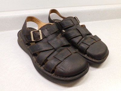 B.O.C Born Concept Men's Closed Toe Brown Leather Sandals Size 9