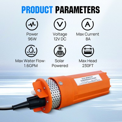 Kit Pompa Pozzo Solare Con Batteria - Pompa 12V In Acciaio, Pannello 120W, Batteria 30Ah LiFePO4, Per Irrigazione E Acqua - Foto 12