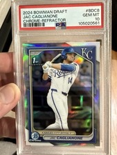 Jac Caglianone 2024 Bowman Draft Bowman 1st Chrome Refractor PSA 10 #BDC8