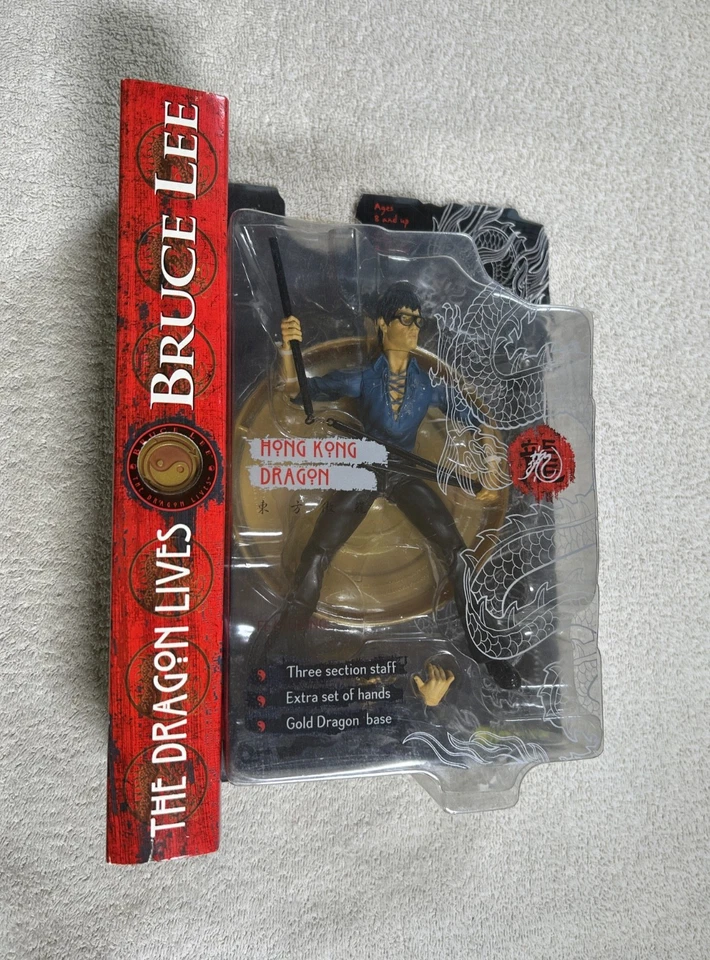 Брюс Ли дракон живет набор из 4 фигурок 2001 искусства убежища новый нераспечатанный - Изображение 4 из 4