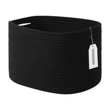 Cotton Rope Storage Basket, 15x10x9 Inches, Woven Basket for Shelves, Clothes...