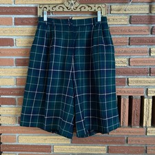 Womens Vintage Pendleton Bermuda Shorts Size Small Blue Plaid