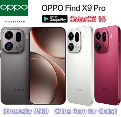 VAT Free! OPPO Find X9 Pro ColorOS 200MP 6.78" 120Hz LTPO AMOLED NFC for Global